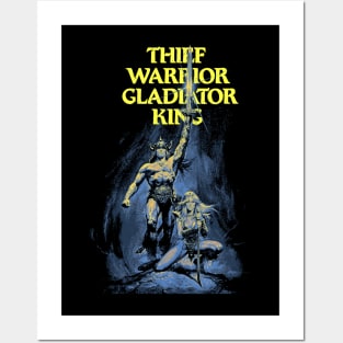 Thief, Warrior, Gladiator, King Posters and Art